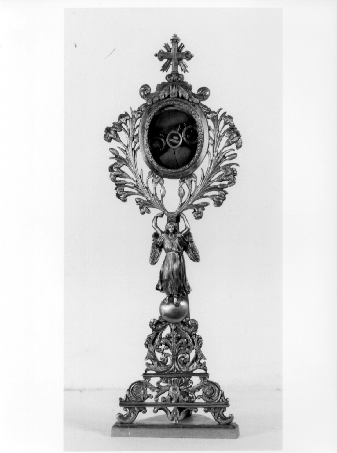 reliquiario - a ostensorio, opera isolata - bottega umbra (fine/inizio secc. XIX/ XX)