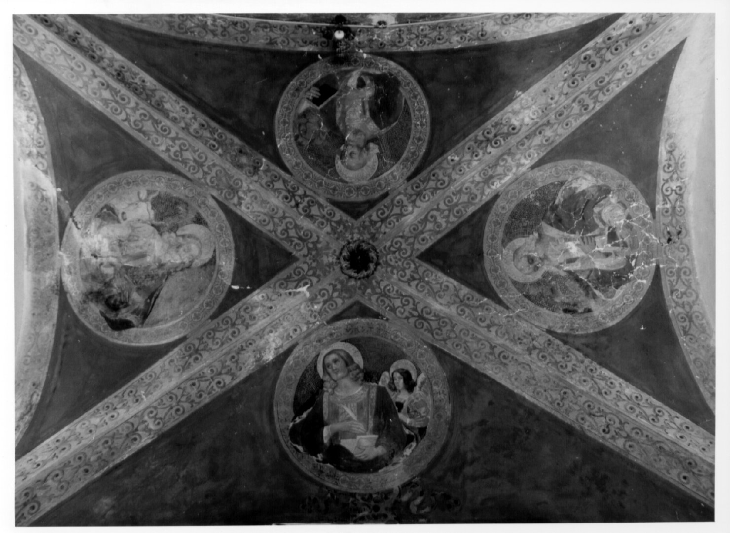 quattro evangelisti (dipinto, complesso decorativo) - ambito umbro (fine/inizio secc. XIX/ XX)