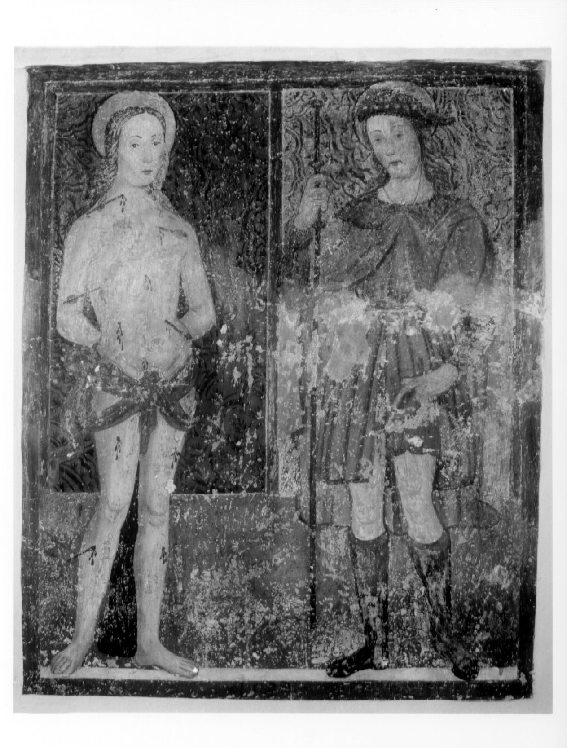 San Sebastiano e San Rocco (dipinto, opera isolata) - ambito umbro (sec. XVI)