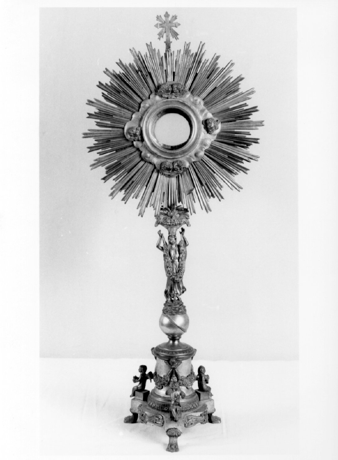 ostensorio - a raggiera, opera isolata - bottega umbra (sec. XIX)