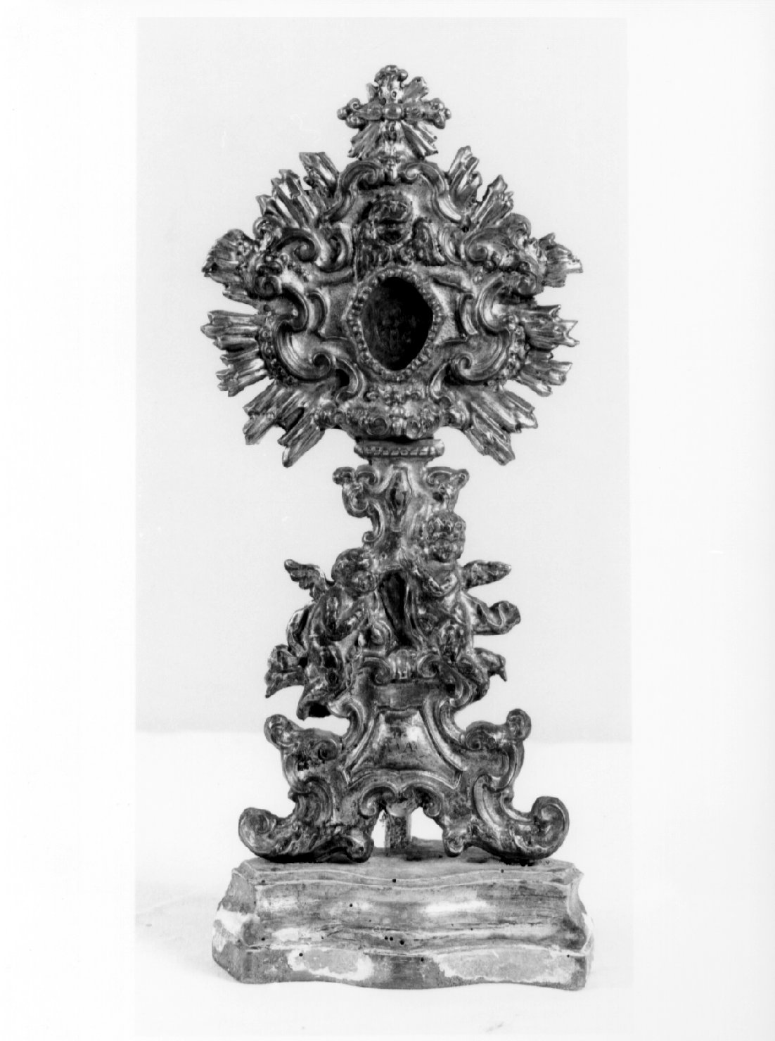 reliquiario - a ostensorio, opera isolata - bottega umbra (seconda metà sec. XVIII)