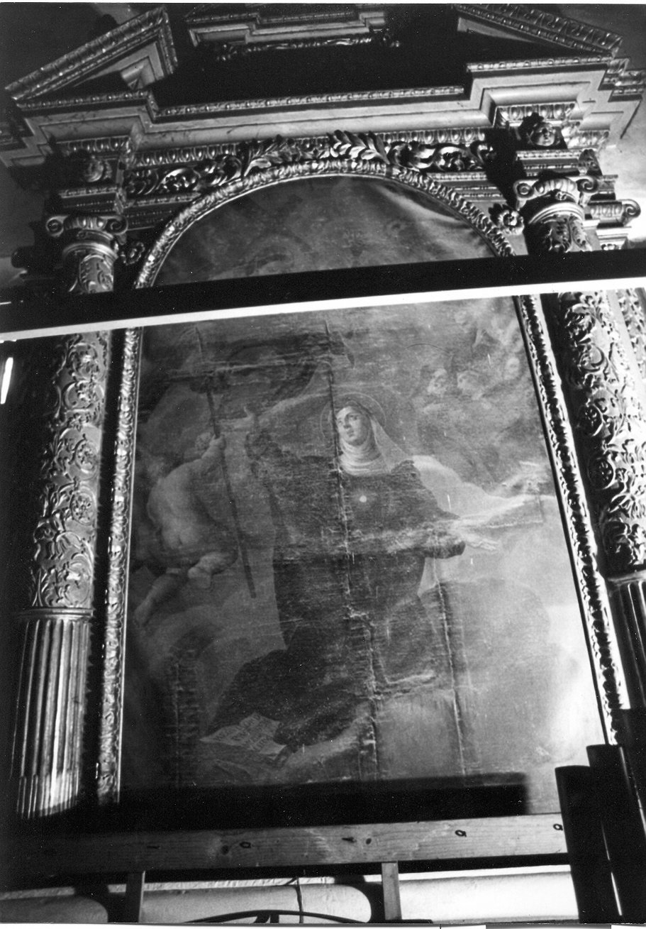 mostra d'altare, insieme - bottega umbra (fine sec. XVII)