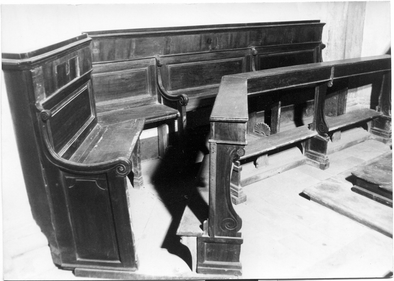 banco da chiesa - bottega Italia centrale (sec. XVII)