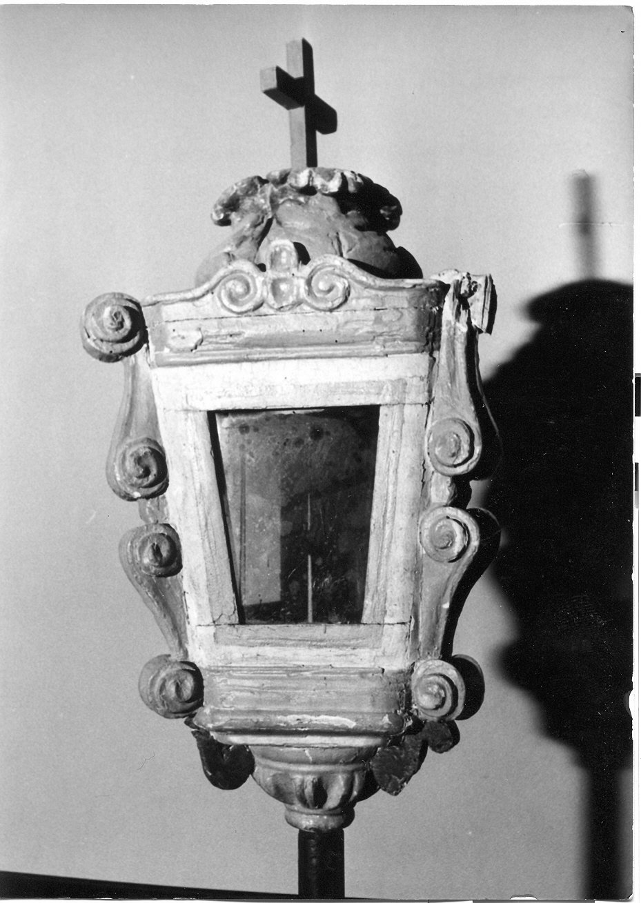 lanterna processionale, opera isolata - bottega umbra (sec. XVIII)