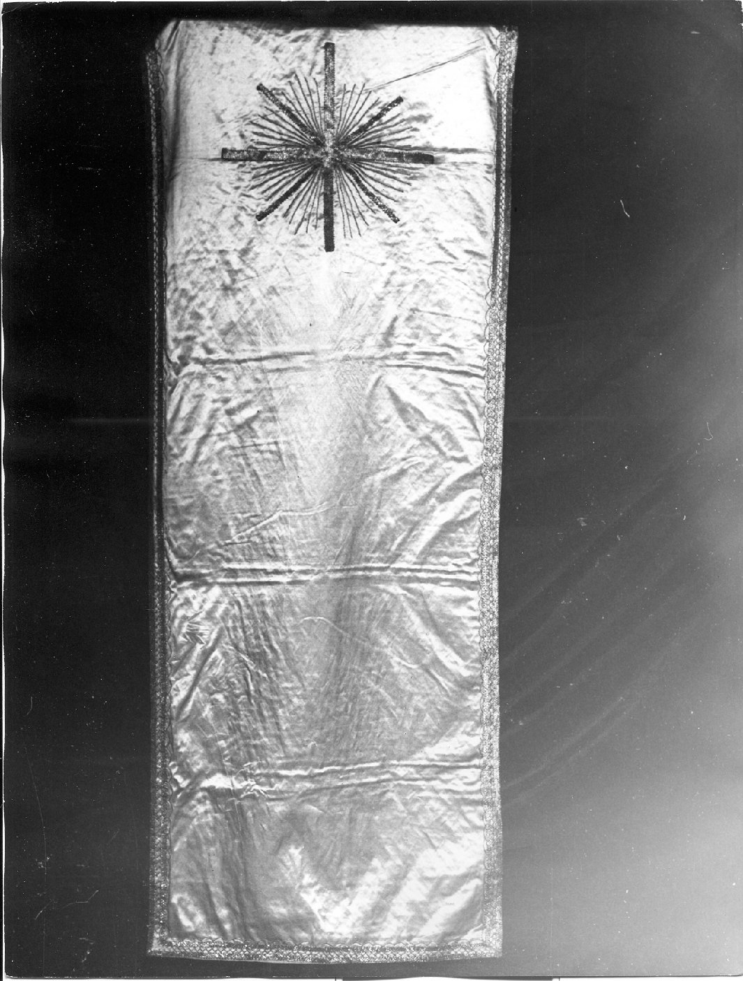 velo omerale, opera isolata - manifattura Italia centrale (sec. XIX)