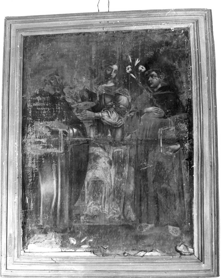 Santa Lucia, Sant' Antonio, San Bonifacio (dipinto, opera isolata) - ambito Italia centrale (sec. XVII)