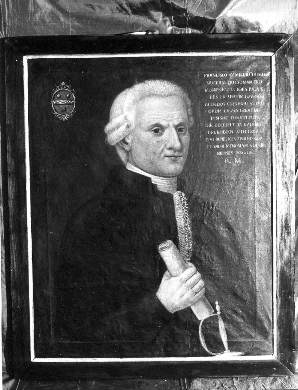 busto ritratto d'uomo (dipinto, opera isolata) - ambito Italia centrale (sec. XVIII)