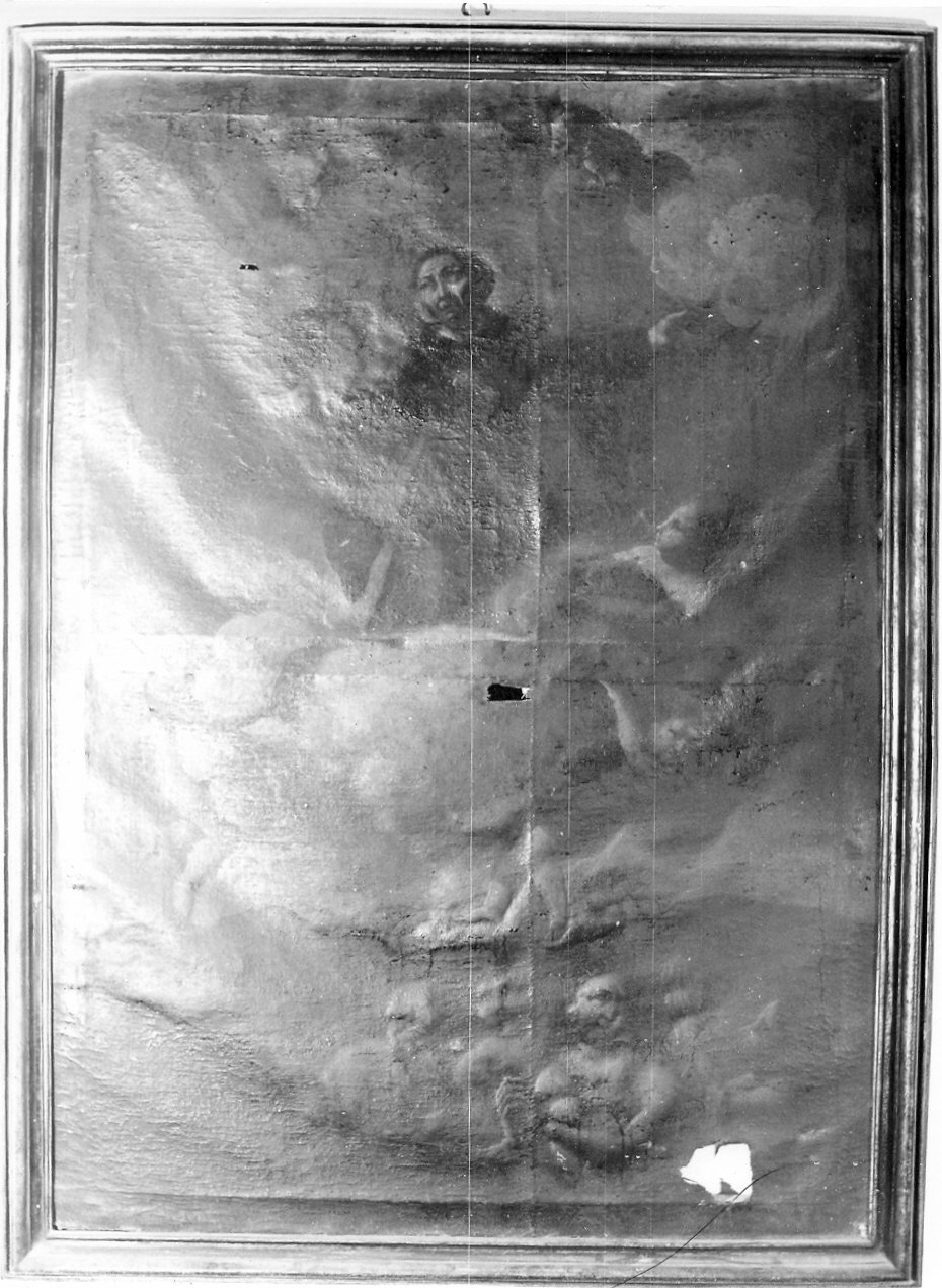 San Francesco e le anime purganti (dipinto, opera isolata) - ambito Italia centrale (sec. XVIII)