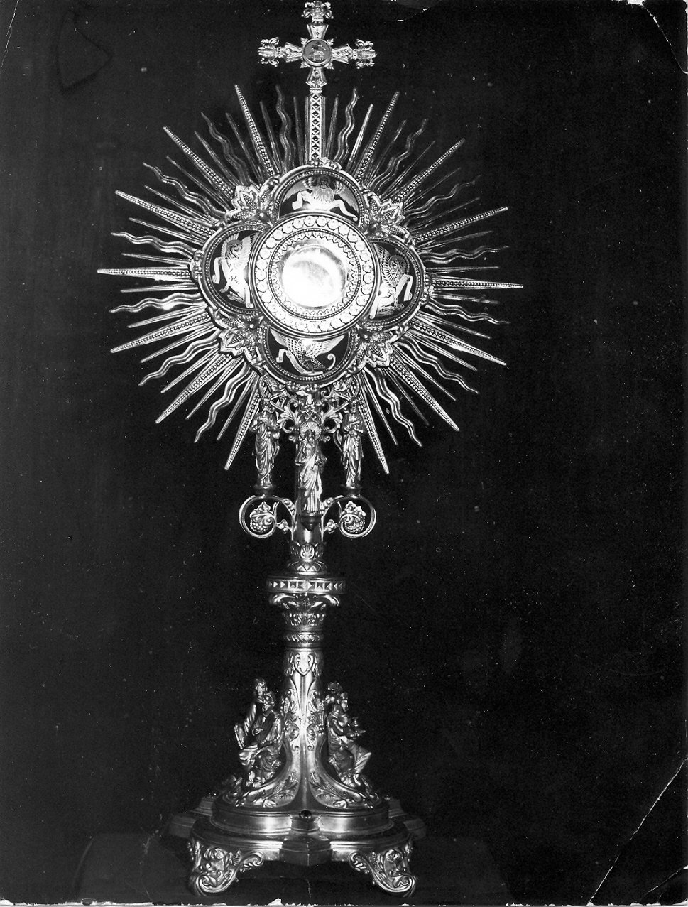 ostensorio - a raggiera, opera isolata - bottega Italia centrale (sec. XIX)