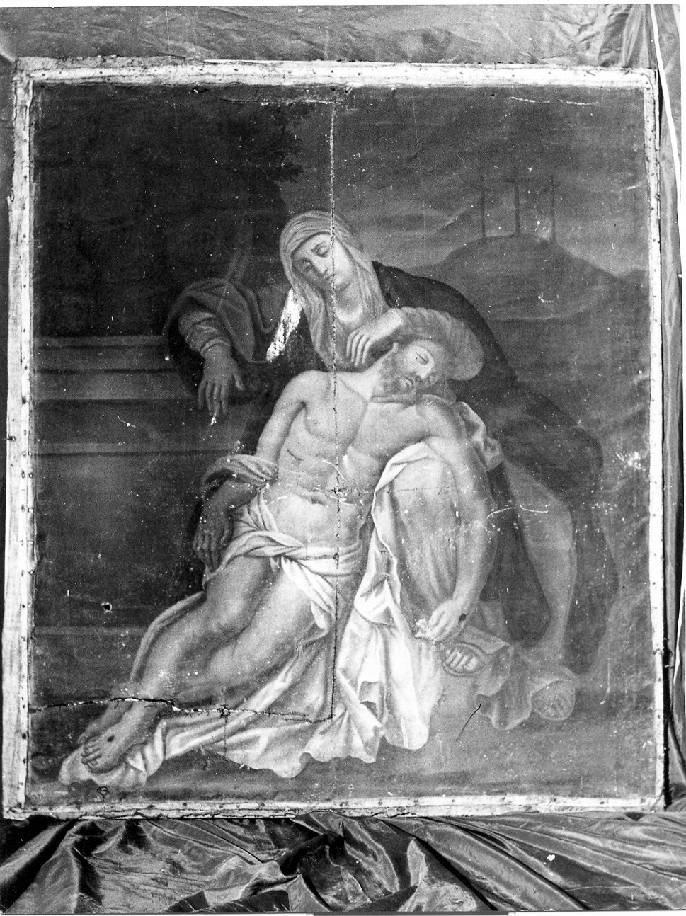 Pietà, Cristo deposto dalla croce (dipinto, opera isolata) - ambito Italia centrale (sec. XVIII)