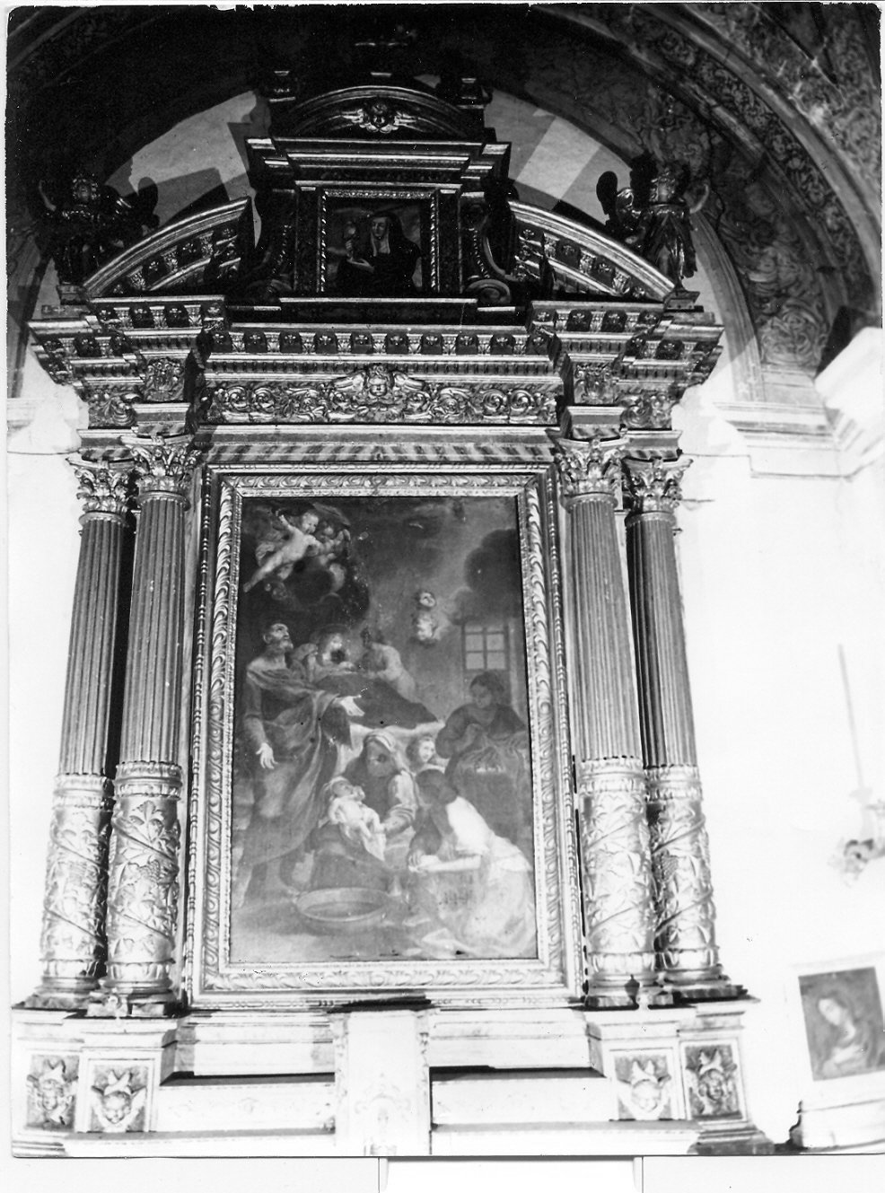 altare - a edicola, insieme - ambito umbro (fine sec. XVII)