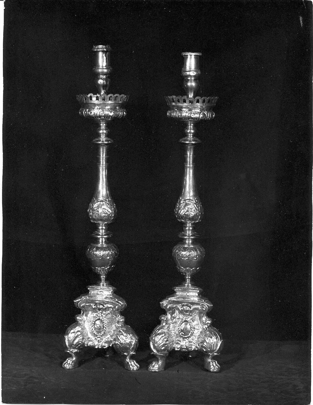 candeliere, coppia - bottega Italia centrale (sec. XVIII)