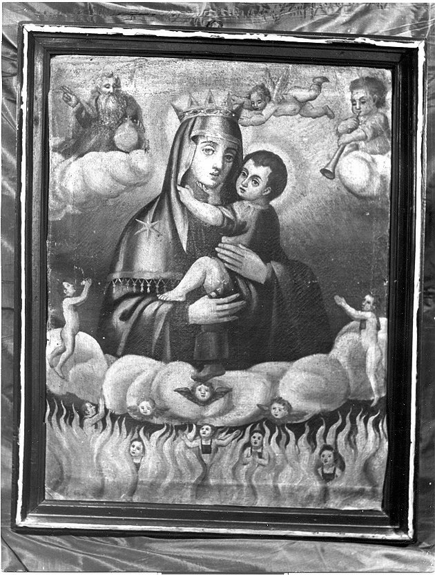 Madonna del Carmelo (dipinto, opera isolata) - ambito umbro (sec. XVIII)