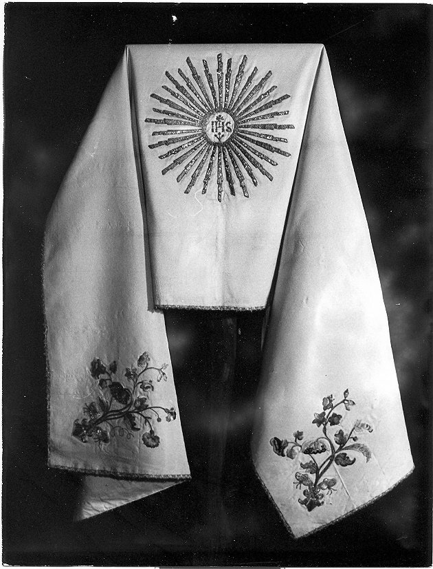 velo omerale, opera isolata - manifattura Italia centrale (sec. XVIII)