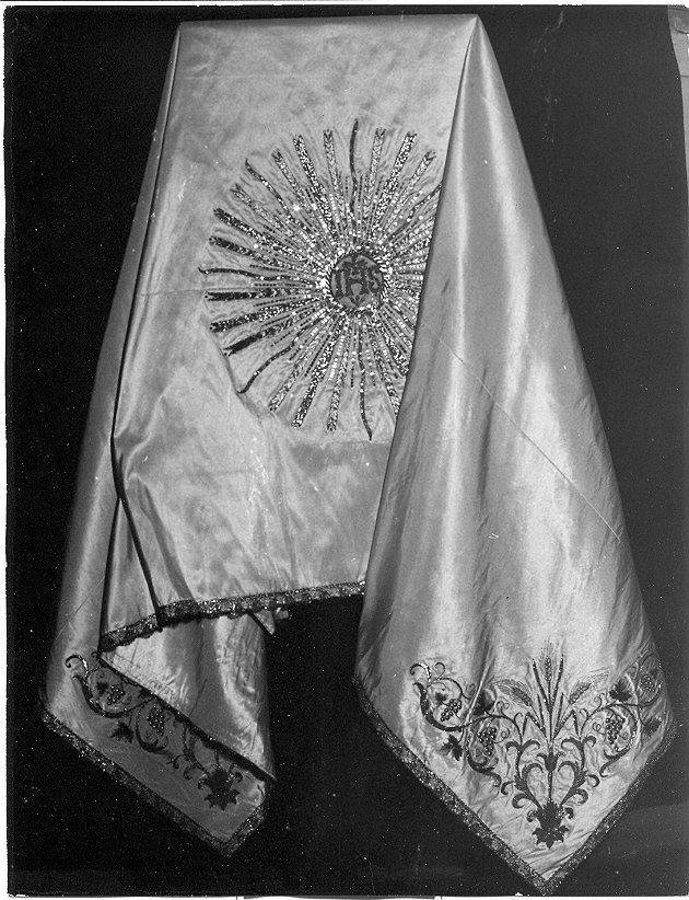 velo omerale, opera isolata - manifattura Italia centrale (sec. XVIII)