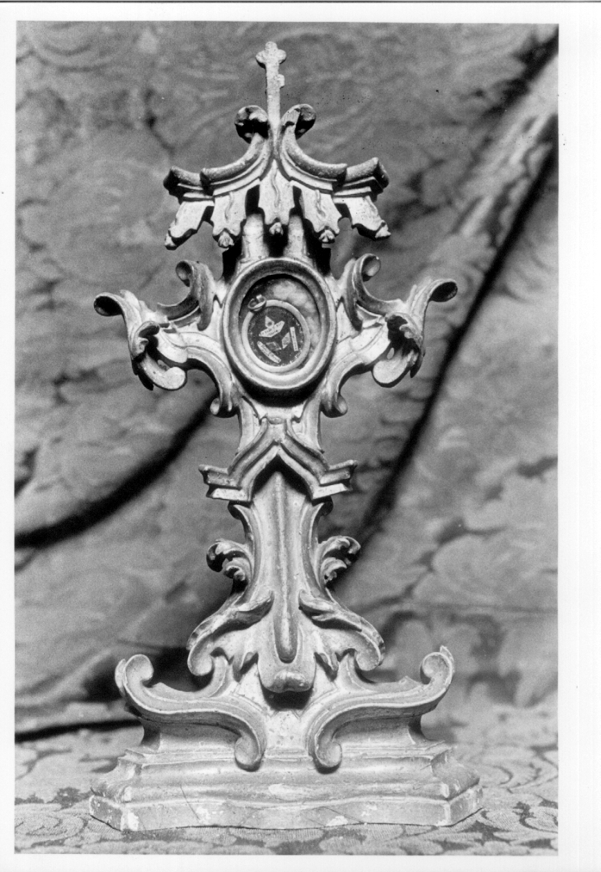 reliquiario - a ostensorio - bottega umbra (sec. XVIII)