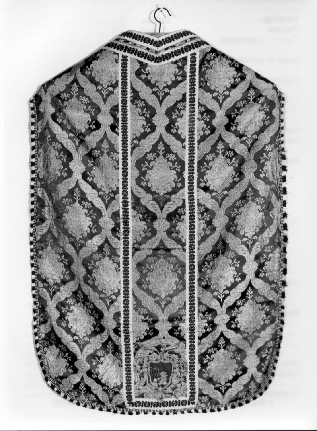 paramento liturgico - in terzo, insieme - manifattura italiana (inizio sec. XX)