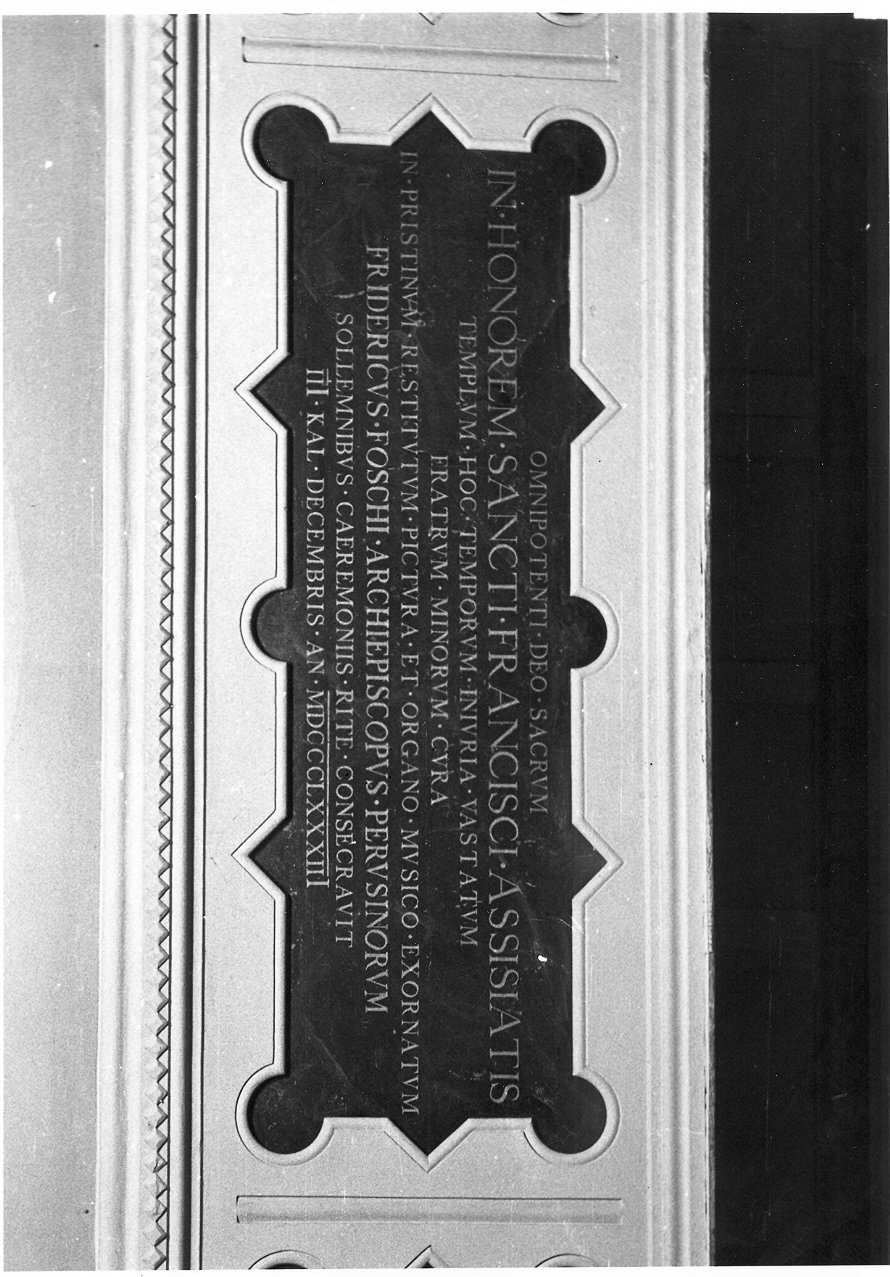 targa, elemento d'insieme - bottega umbra (sec. XIX)