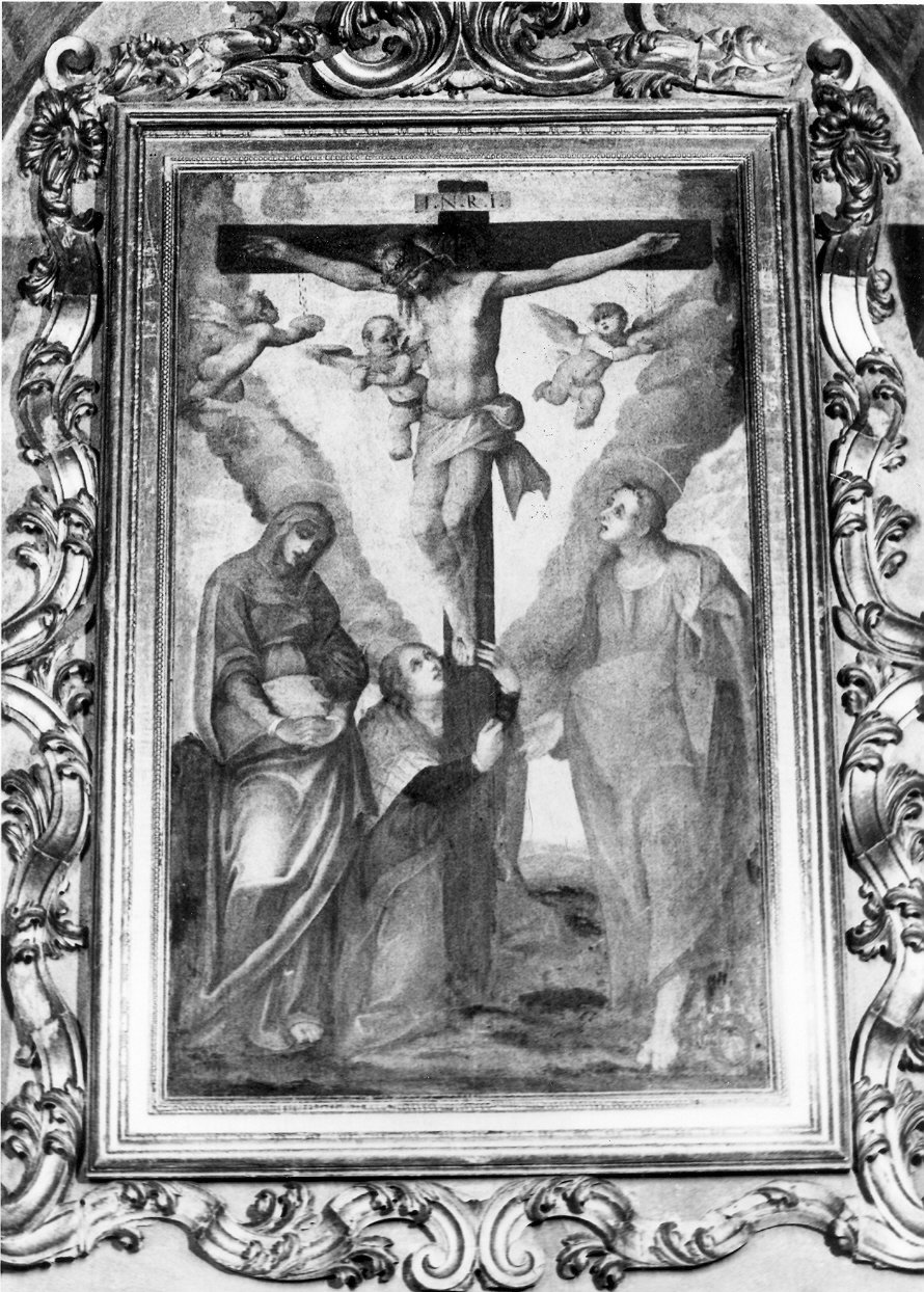 crocifissione di Cristo (dipinto, elemento d'insieme) di Bandiera Benedetto (attribuito) (prima metà sec. XVII)