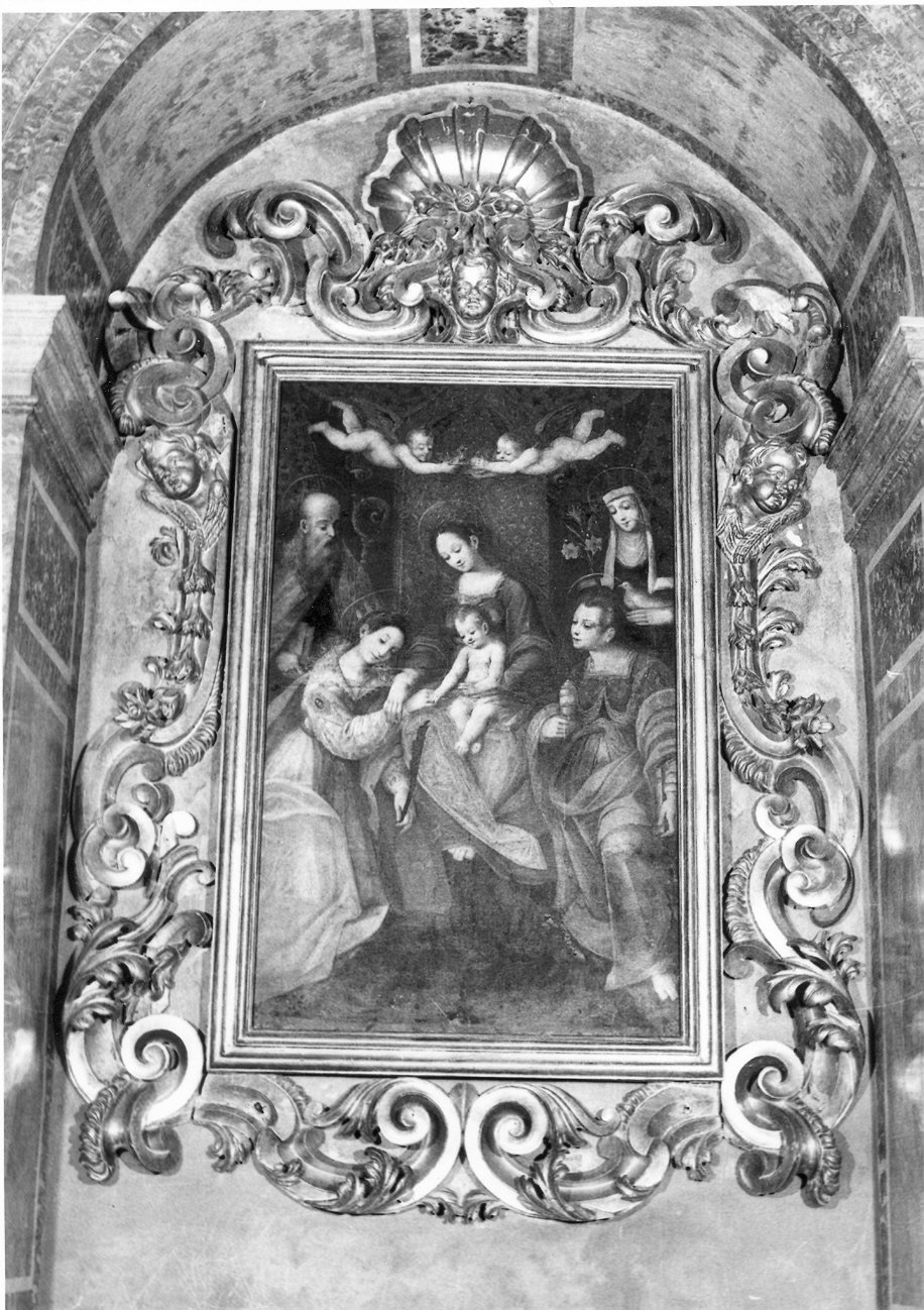 matrimonio mistico di Santa Caterina d'Alessandria (dipinto, elemento d'insieme) di Bandiera Benedetto (attribuito) (prima metà sec. XVII)