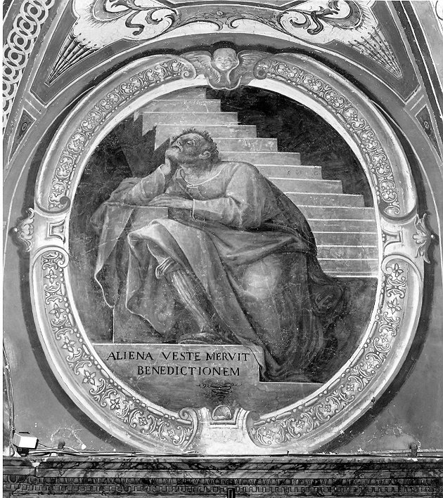 scala di Giacobbe (dipinto, elemento d'insieme) di Bandiera Benedetto (attribuito), Pecennini Scilla (attribuito) (seconda metà sec. XVI)