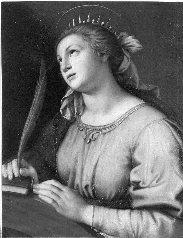 Santa Caterina (dipinto, opera isolata) di Salvi Giovanni Battista detto Sassoferrato (attribuito) (sec. XVII)