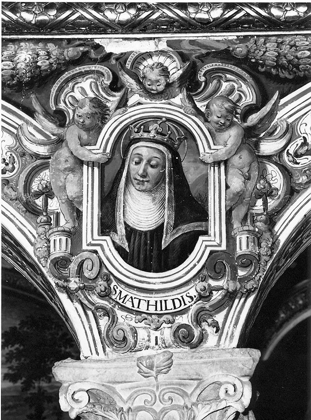Santa Matilde, Santa (dipinto, elemento d'insieme) di Bandiera Benedetto (attribuito) (secc. XVI/ XVII)