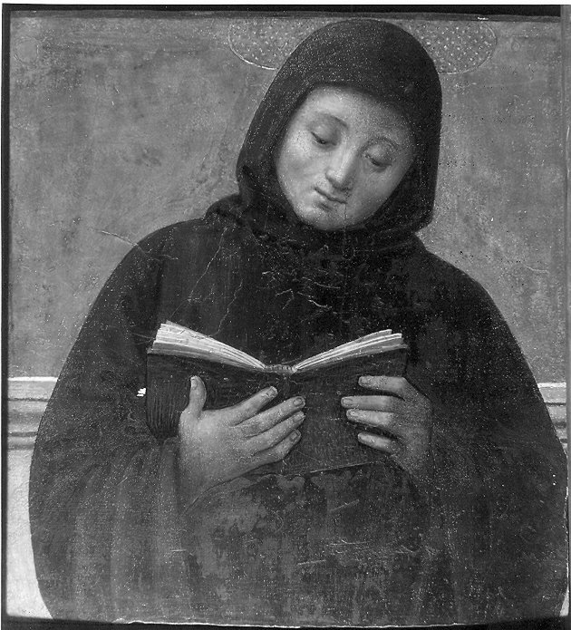 San Mauro (dipinto, elemento d'insieme) di Vannucci Pietro detto Perugino (attribuito) (fine sec. XV)