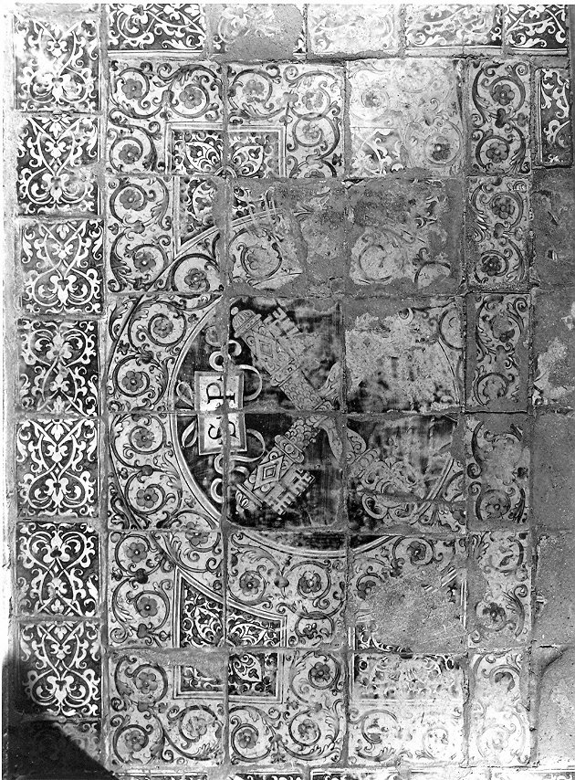 pavimento, frammento di Mancini Giacomo di Tommaso detto El frate (attribuito) (sec. XVI)