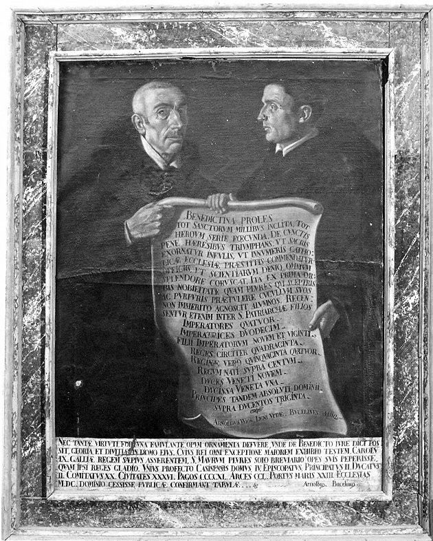 Due monaci, monaco benedettino olivetano (dipinto, opera isolata) - ambito Italia centrale (sec. XVII)