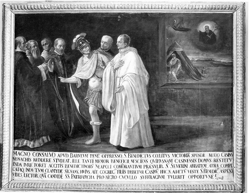 sogno di Consalvo (dipinto, opera isolata) - ambito Italia centrale (secc. XVII/ XVIII)