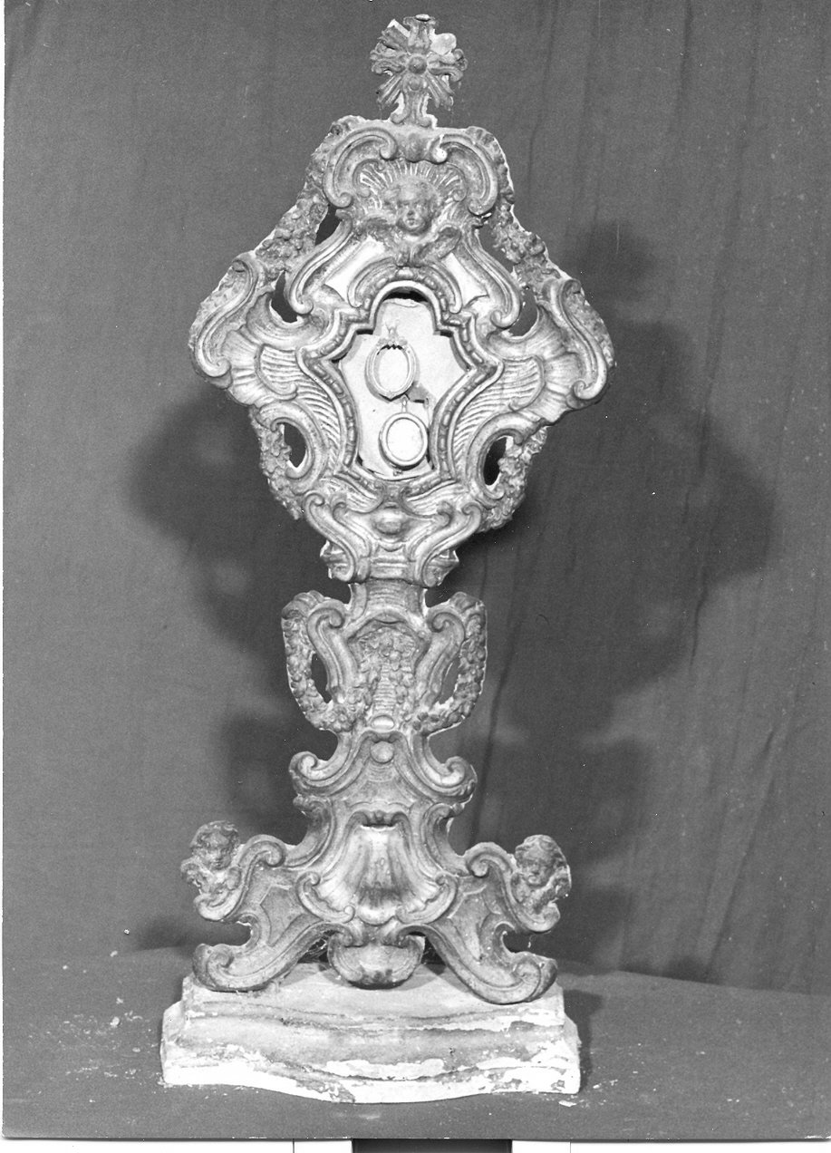 reliquiario - a ostensorio, opera isolata - bottega Italia centrale (sec. XVIII)