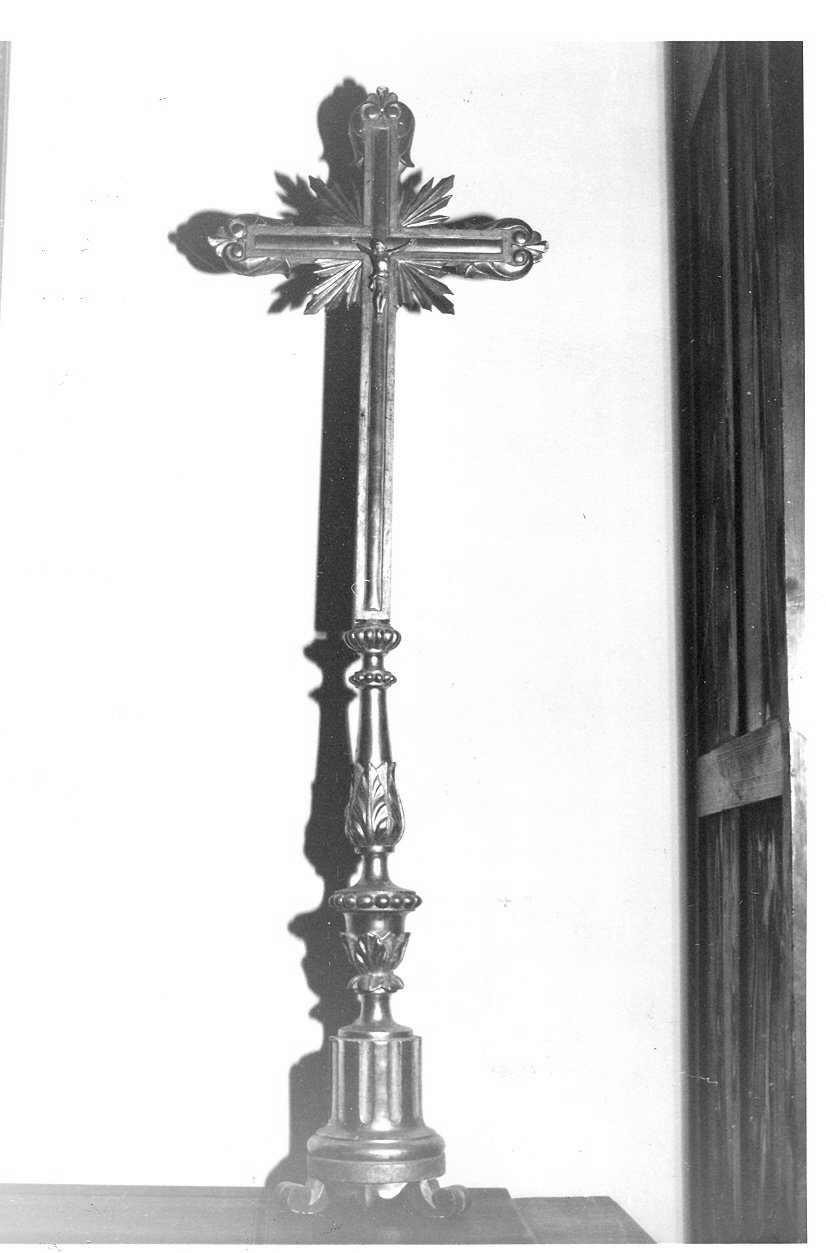 croce d'altare, opera isolata - bottega Italia centrale (sec. XIX)