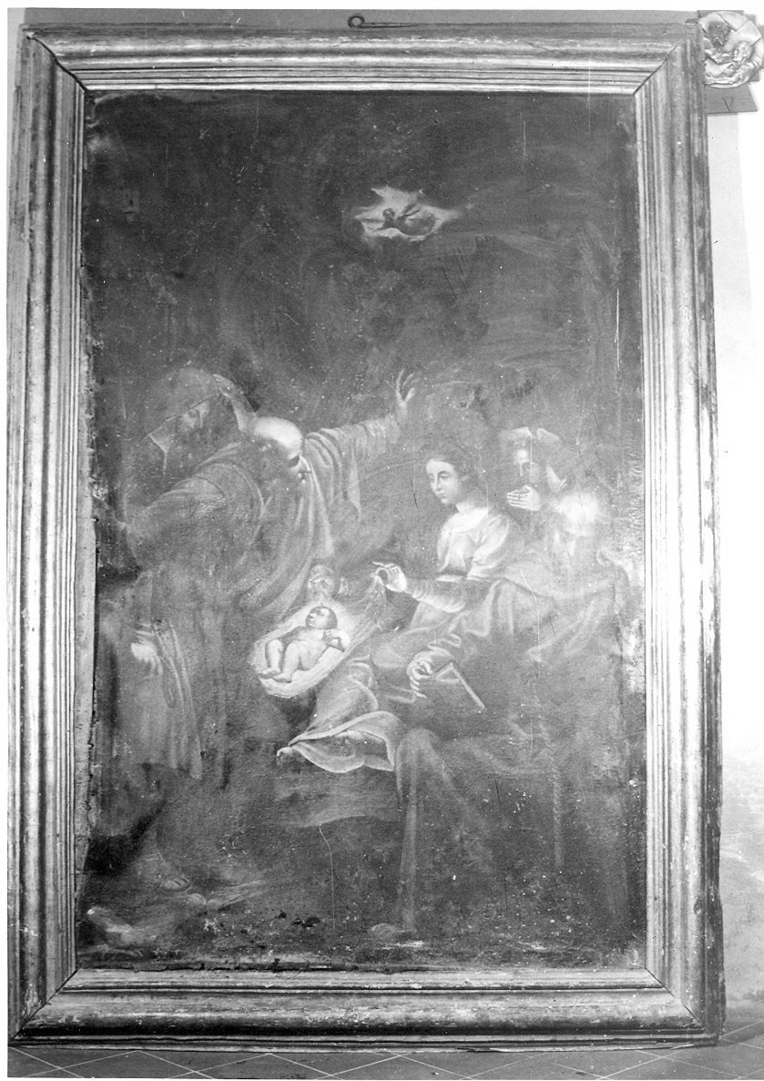natività di Gesù (dipinto, opera isolata) - ambito Italia centrale (sec. XVII)