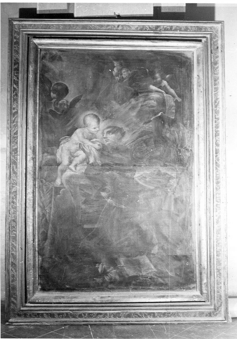 Sant'Antonio da Padova con il bambino (dipinto, opera isolata) - ambito umbro (sec. XVII)