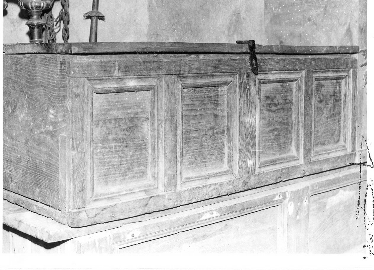 cassone di sacrestia, opera isolata - bottega umbra (fine sec. XVI)