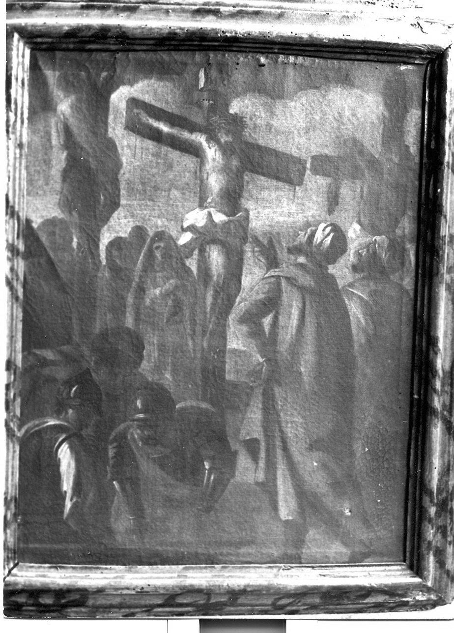 stazione XII: Gesù innalzato e morto in croce (dipinto, elemento d'insieme) - ambito Italia centrale (sec. XVII)