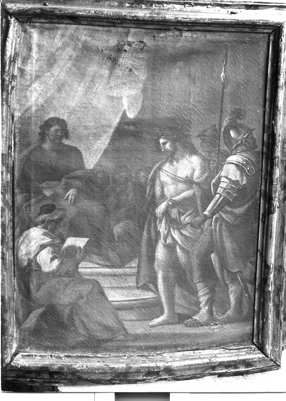 stazione I: Gesù condannato a morte (dipinto, elemento d'insieme) - ambito Italia centrale (sec. XVII)