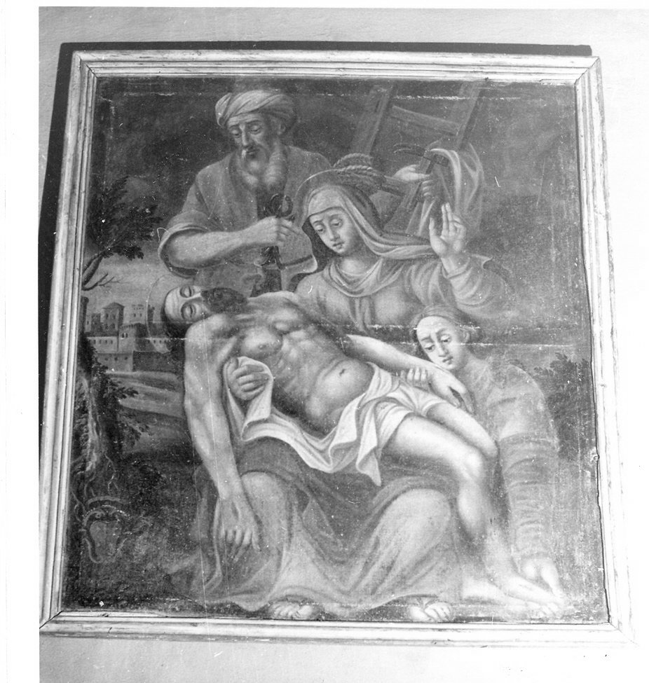deposizione di Cristo dalla croce (dipinto, opera isolata) - ambito Italia centrale (sec. XVII)