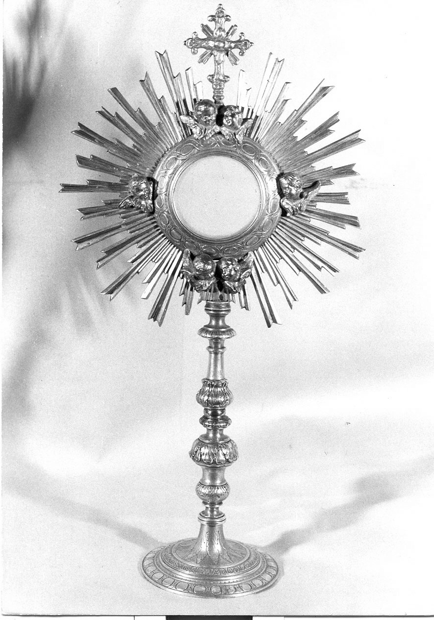 ostensorio - a raggiera, opera isolata - bottega Italia centrale (sec. XVIII)