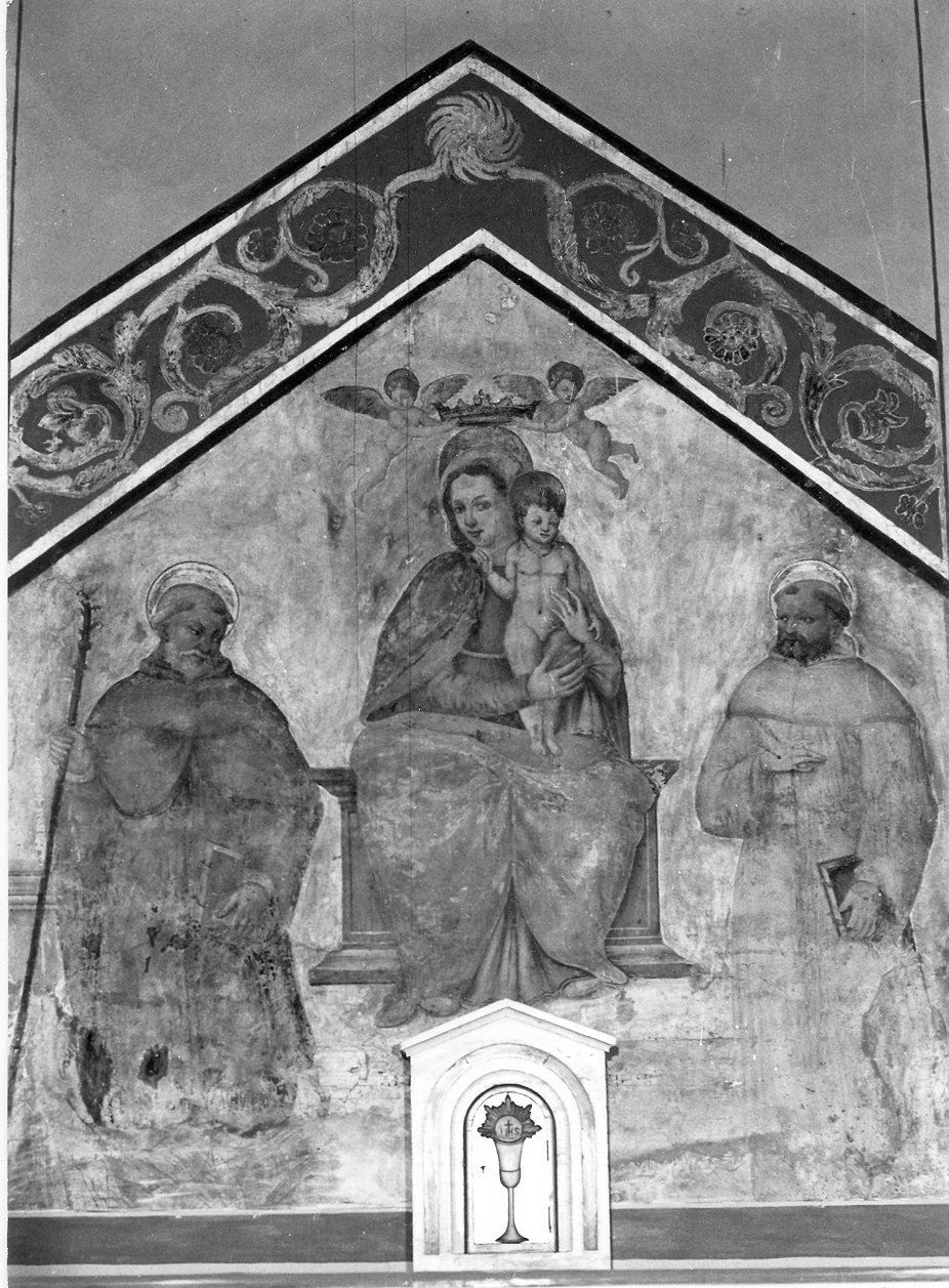 Madonna in trono con Bambino e Santi (dipinto, opera isolata) - ambito umbro (sec. XVI)