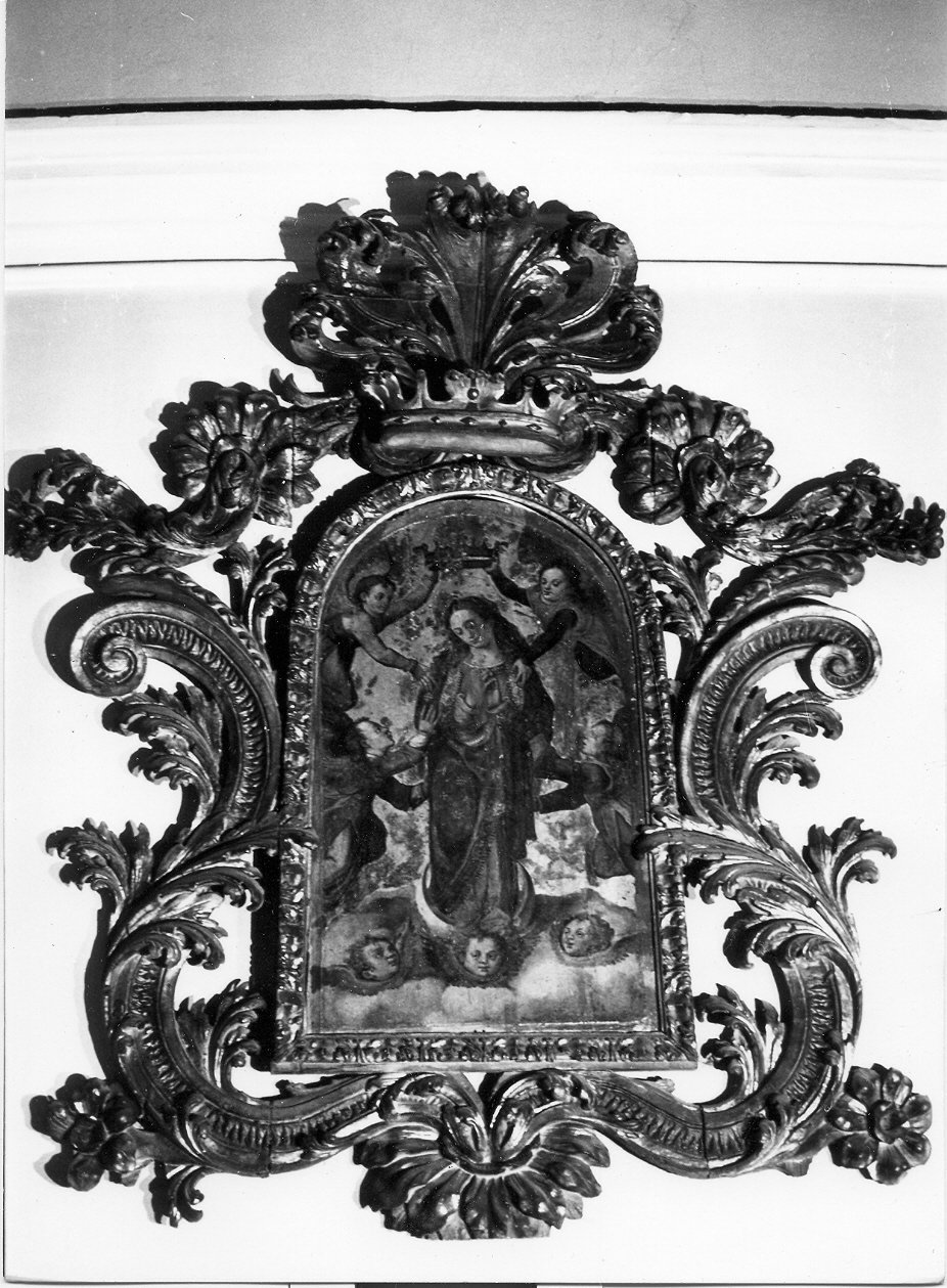 incoronazione di Maria Vergine (dipinto, opera isolata) - ambito Italia centrale (sec. XV, sec. XVII)