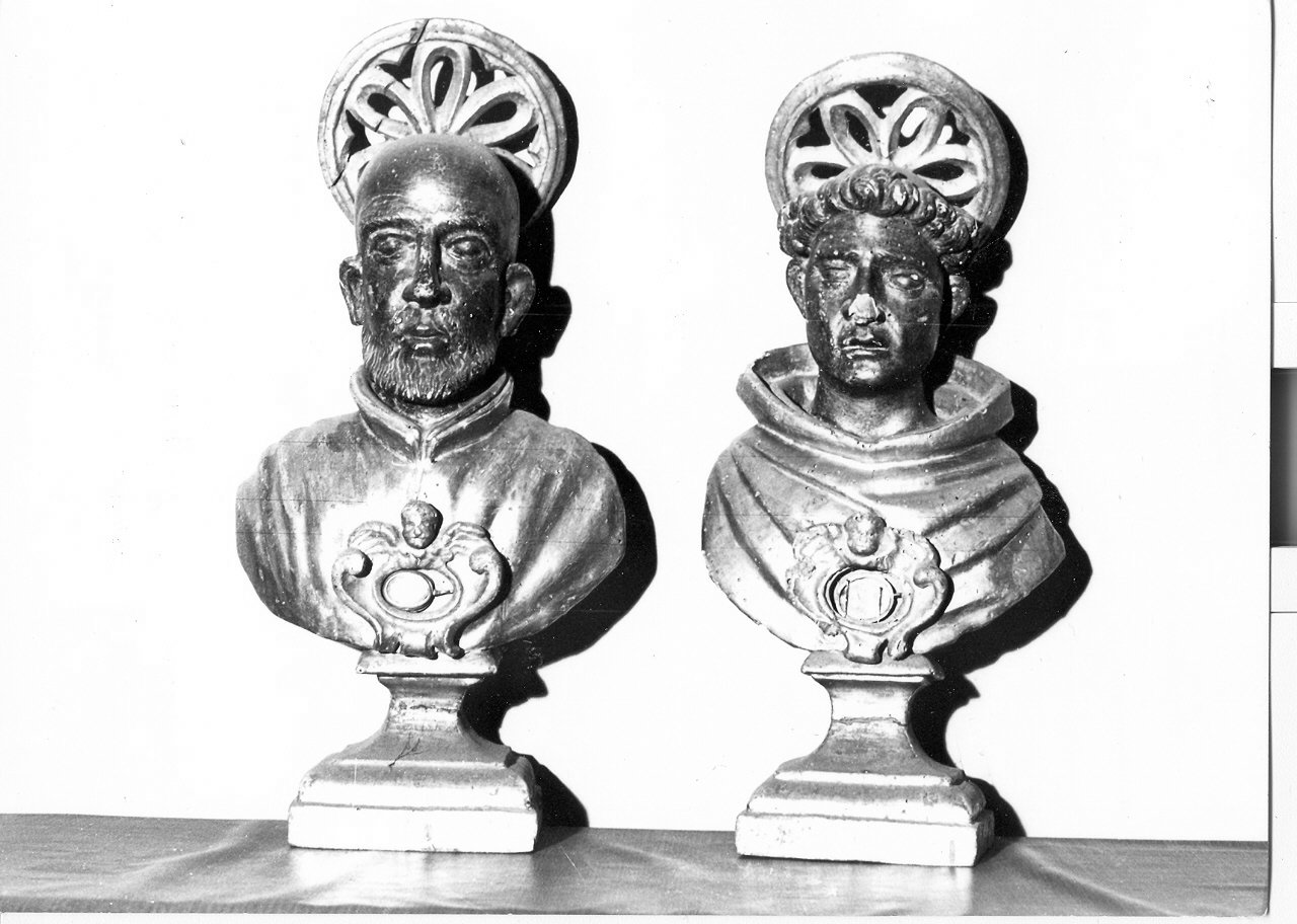 reliquiario - a busto, opera isolata - bottega umbra (sec. XVII)