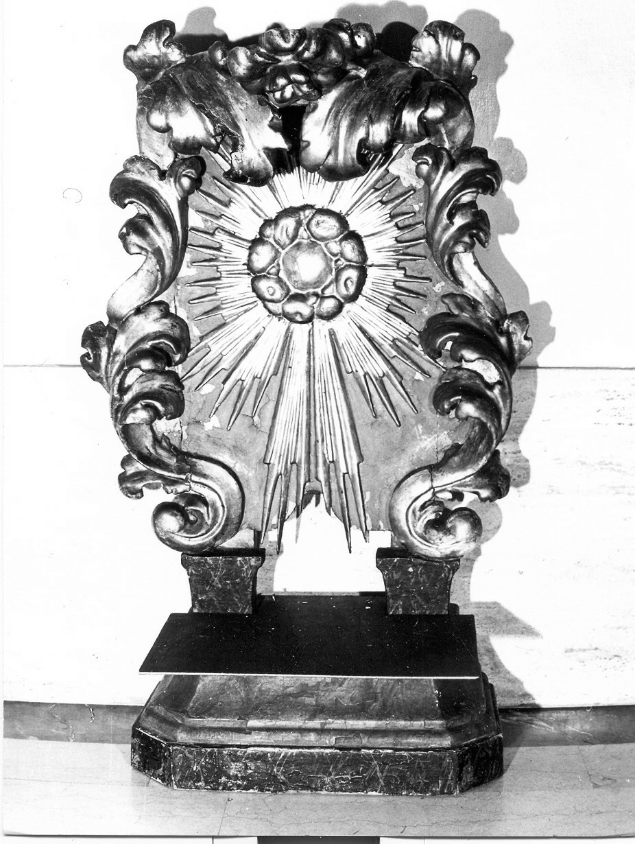 tronetto per esposizione eucaristica, opera isolata - bottega umbra (sec. XVIII)
