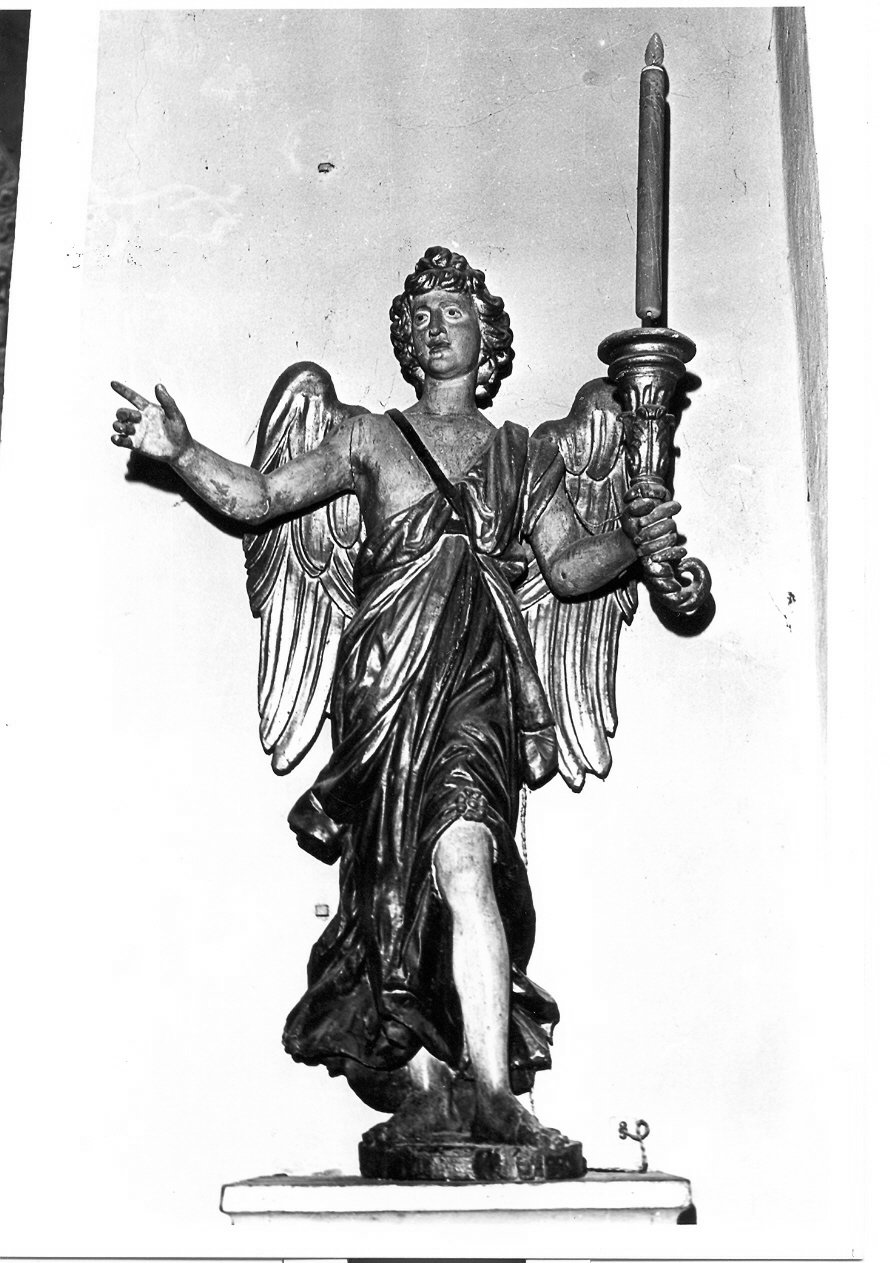 angelo reggitorcia (statua, opera isolata) di Scaglia Leonardo (attribuito) (seconda metà sec. XVII)