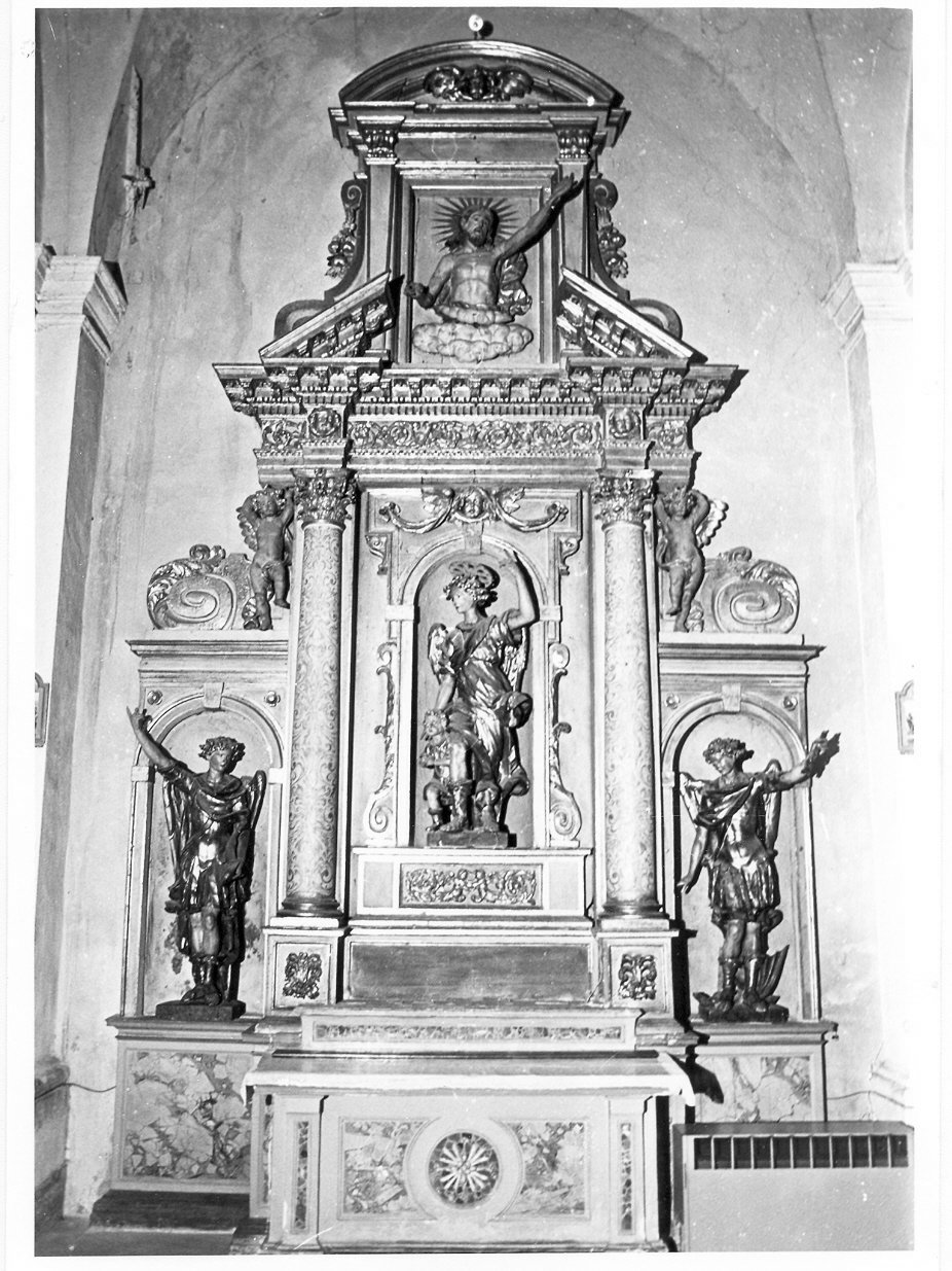 altare, insieme di Scaglia Leonardo (attribuito) (seconda metà sec. XVII)