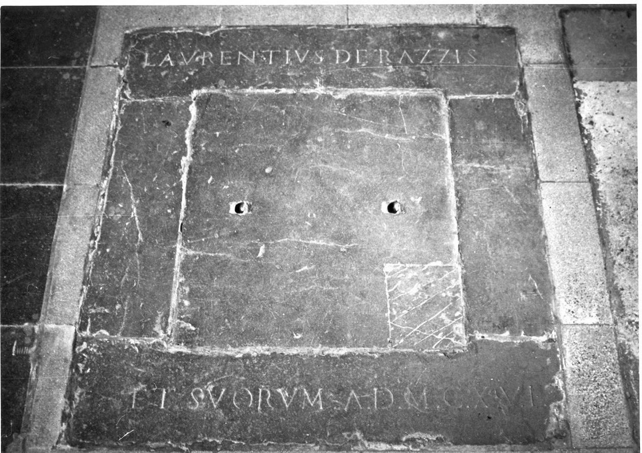 lapide tombale, opera isolata - bottega umbra (sec. XVI)
