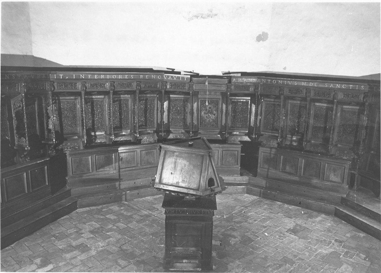 stalli del coro, insieme di Paolino di Giovanni da Ascoli (attribuito), Di Stefano di Montalpare Giovanni (attribuito) (sec. XV)