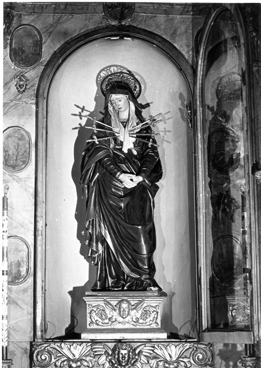 statua, elemento d'insieme - bottega umbra (sec. XVIII)