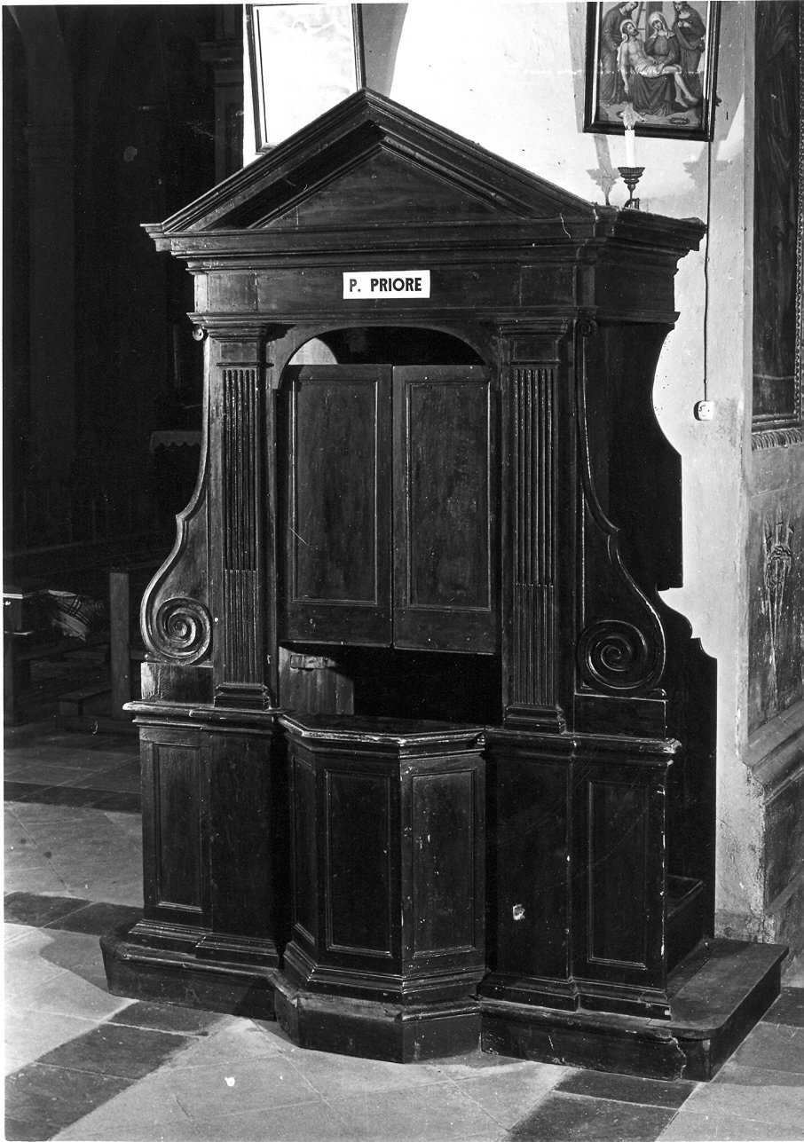confessionale, opera isolata - bottega umbra (sec. XVIII)